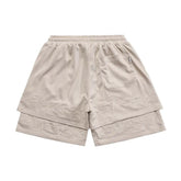 Casual Embroidered Double Layer Short